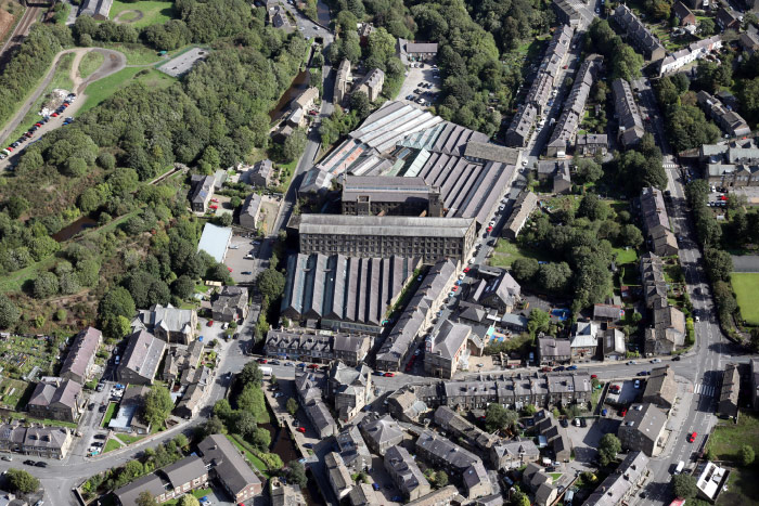 aerial photograph of the site