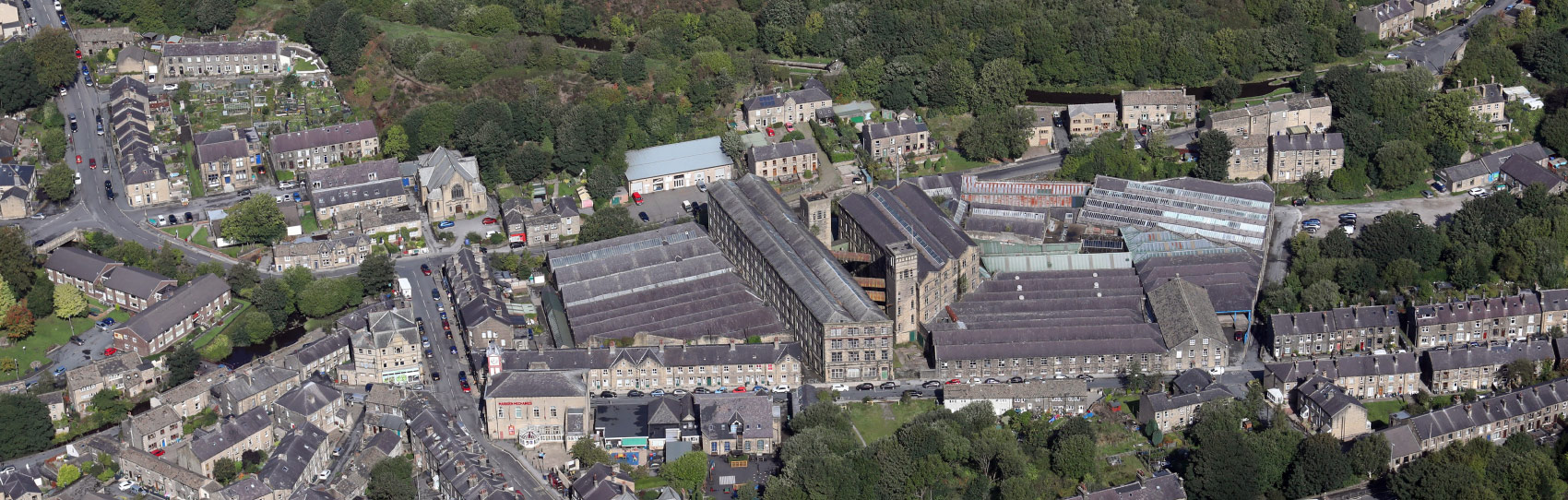 aerial photograph of the site